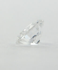 Loose Round Cut Clear CZ Gemstone Cubic Zirconia April Birthstone Side