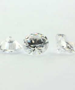 Loose Round Cut Clear CZ Gemstone Cubic Zirconia April Birthstone Group