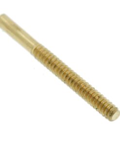 14K Yellow Gold Solid Threaded Screw Earring Post 18 Gauge Thick 0.375" Long USA