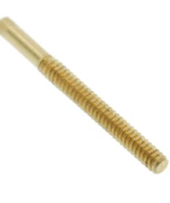 14K Yellow Gold Solid Threaded Screw Earring Post 20 Gauge Standard 0.375" Long