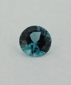 Loose Round Cut Blue Zircon CZ Gemstone Cubic Zirconia December Birthstone Front