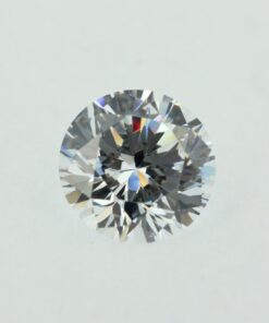 Loose Round Cut White CZ Gemstone Cubic Zirconia April Birthstone Front