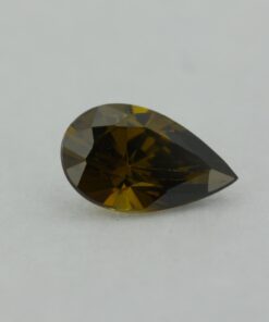 Loose Pear Shape Peridot CZ Gemstone Cubic Zirconia August Birthstone Front