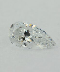 Loose Pear Shape White CZ Gemstone Cubic Zirconia April Birthstone Front