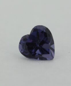 Loose Heart Shape Alexandrite CZ Gemstone Cubic Zirconia June Birthstone Front