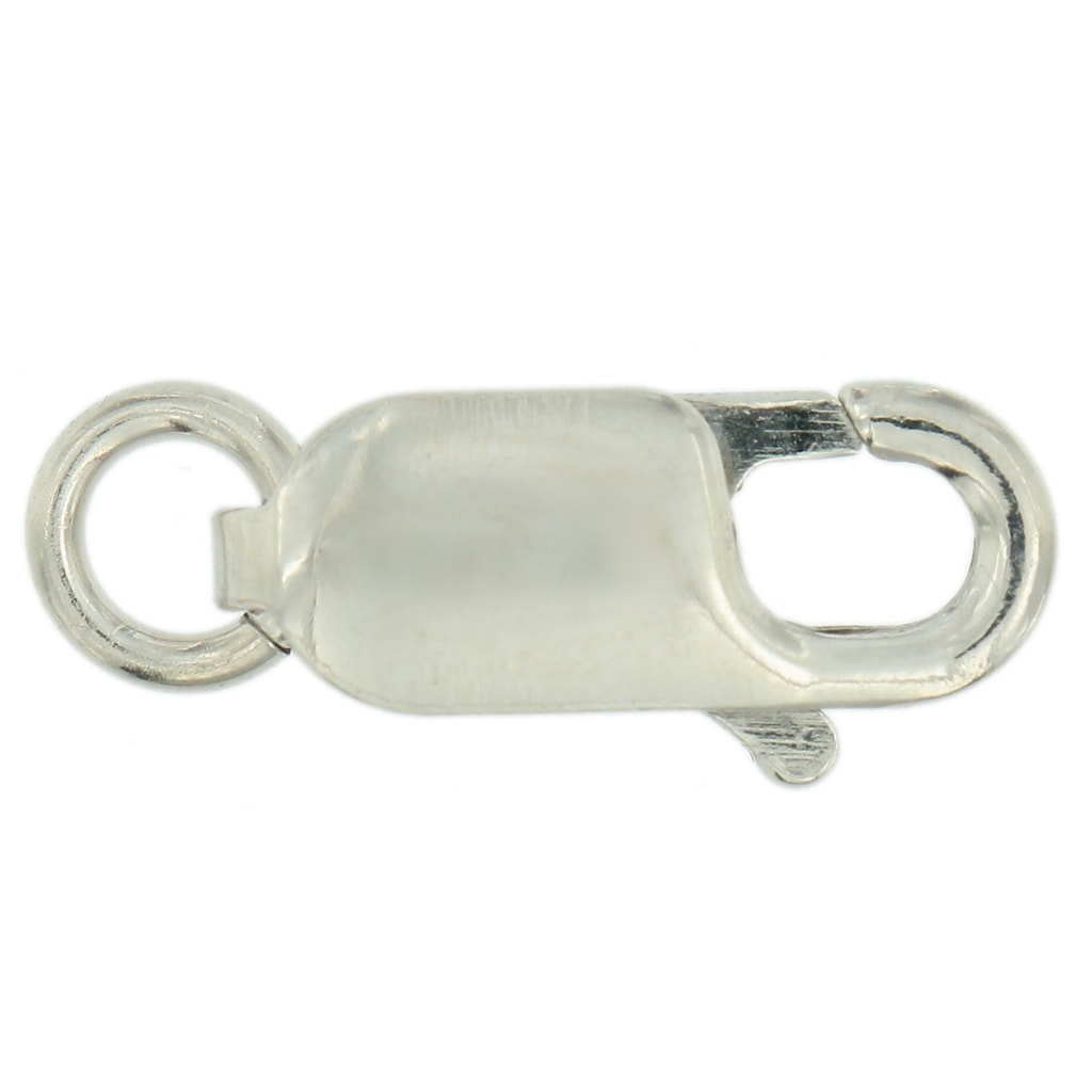 Sterling Silver 925 Lobster Clasp Bracelet Chain Replacement Lock  10.25x3.75mm - Findings Outlet