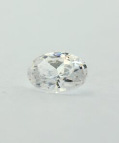 Loose Oval Cut Clear CZ Gemstone Cubic Zirconia April Birthstone Front