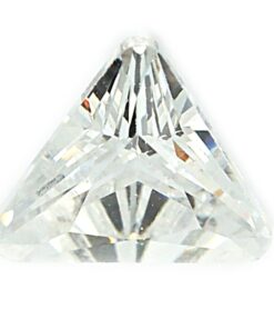 Loose Triangle Cut Clear CZ Gemstone Cubic Zirconia April Birthstone