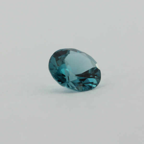 Loose Round Cut Blue Zircon CZ Gemstone Cubic Zirconia December Birthstone Angle