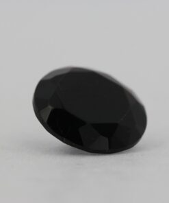 Loose Round Cut Black Onyx CZ Gemstone Faceted Cubic Zirconia Angle