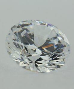 Loose Round Cut White CZ Gemstone Cubic Zirconia April Birthstone Angle