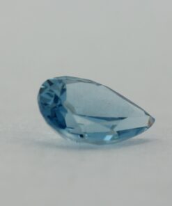 Loose Pear Shape Aquamarine CZ Gemstone Cubic Zirconia March Birthstone Angle