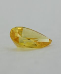 Loose Pear Shape Citrine CZ Gemstone Cubic Zirconia November Birthstone Angle