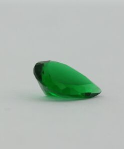 Loose Pear Shape Emerald CZ Gemstone Cubic Zirconia May Birthstone Angle