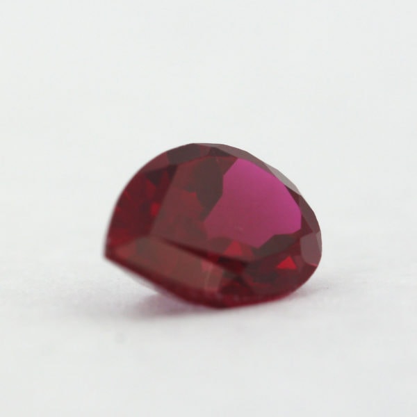 Loose Pear Shape Garnet CZ Gemstone Cubic Zirconia January Birthstone Angle