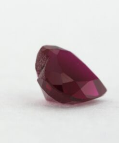 Loose Heart Shape Garnet CZ Gemstone Cubic Zirconia January Birthstone Side