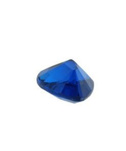 Loose Heart Shape Sapphire CZ Gemstone Cubic Zirconia September Birthstone Side