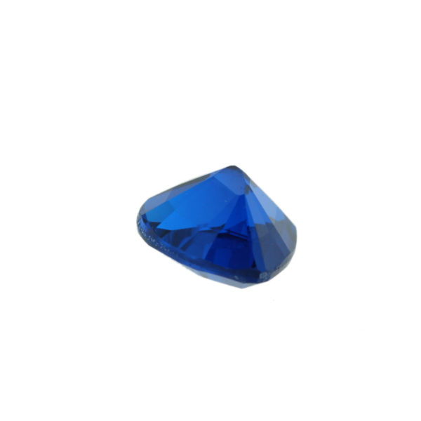 Loose Heart Shape Sapphire CZ Gemstone Cubic Zirconia September Birthstone Side