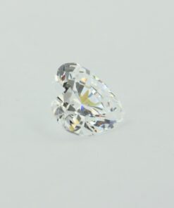 Loose Heart Shape White CZ Gemstone Cubic Zirconia April Birthstone Side