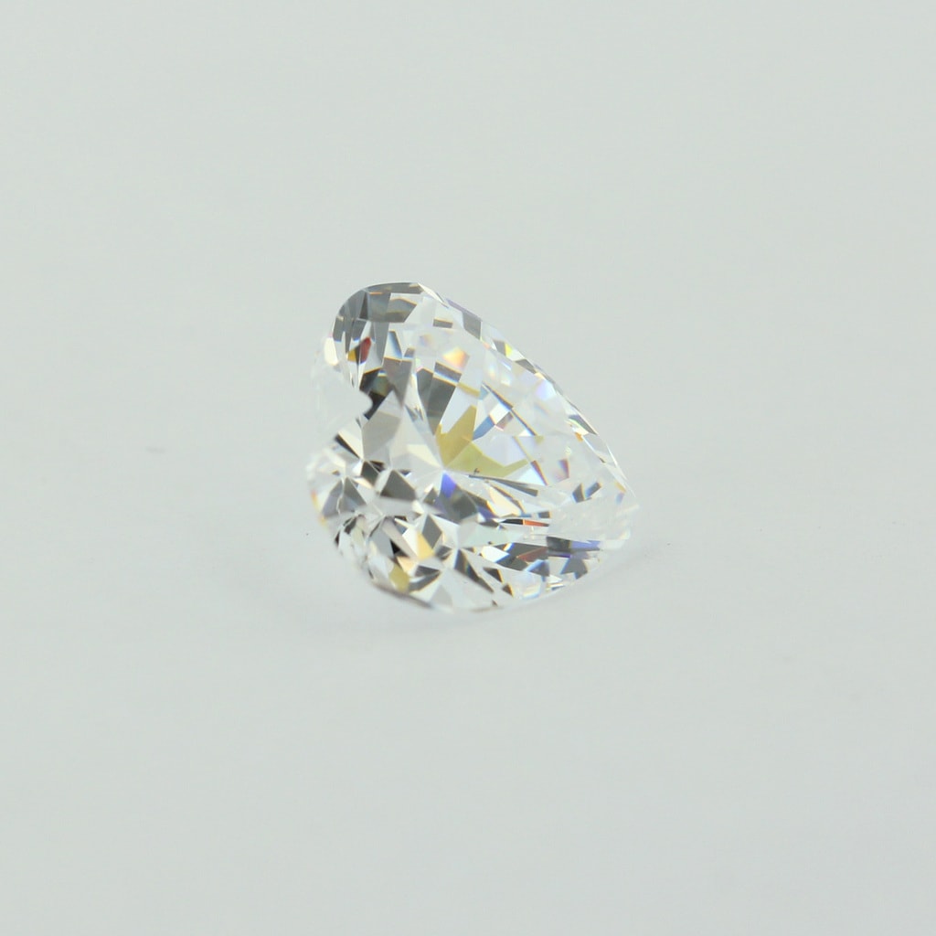  AFFY Simulated Citrine & Cubic Zirconia Mom Heart