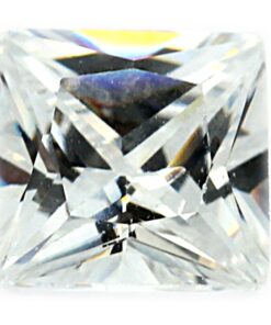 Loose Princess Cut Clear CZ Gemstone Cubic Zirconia April Birthstone