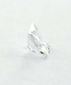 Loose Princess Cut Clear CZ Gemstone Cubic Zirconia April Birthstone Side