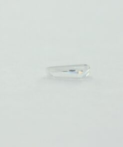 Loose Tapered Baguette Clear CZ Gemstone Cubic Zirconia April Birthstone Side