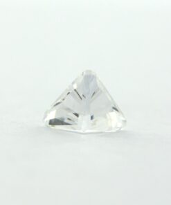 Loose Triangle Cut Clear CZ Gemstone Cubic Zirconia April Birthstone Back