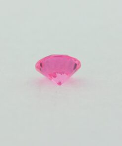 Loose Round Cut Pink CZ Gemstone Cubic Zirconia October Birthstone Back