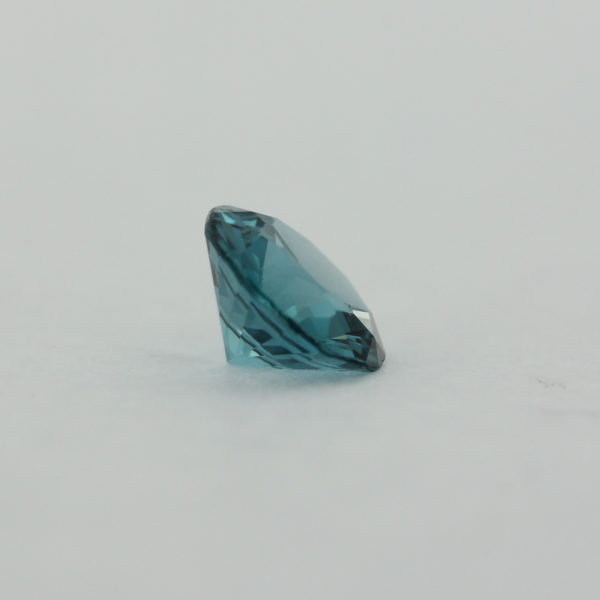 Loose Round Cut Blue Zircon CZ Gemstone Cubic Zirconia December Birthstone Side