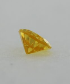 Loose Pear Shape Citrine CZ Gemstone Cubic Zirconia November Birthstone Back