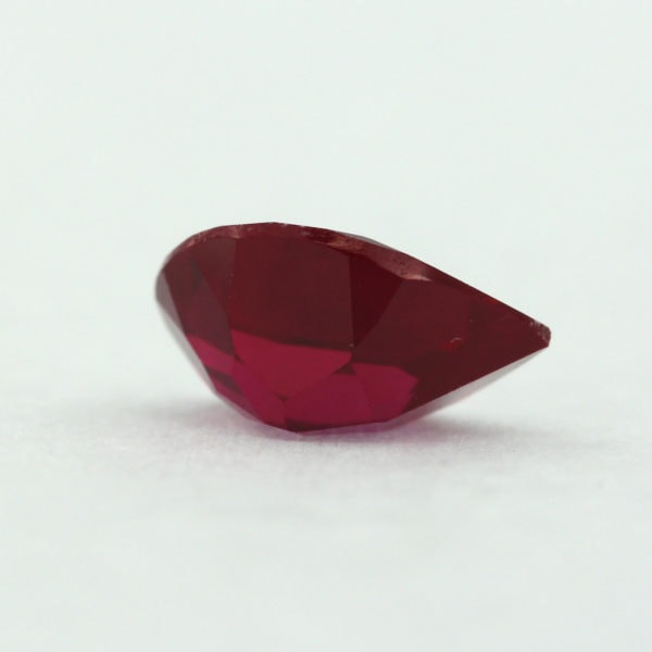 Loose Pear Shape Garnet CZ Gemstone Cubic Zirconia January Birthstone Back