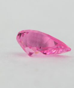 Loose Pear Shape Pink CZ Gemstone Cubic Zirconia October Birthstone Back