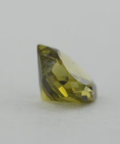 Loose Heart Shape Peridot CZ Gemstone Cubic Zirconia August Birthstone Back