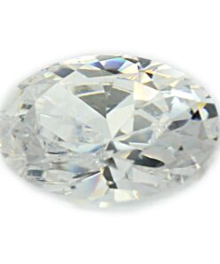 Loose Oval Cut Clear CZ Gemstone Cubic Zirconia April Birthstone