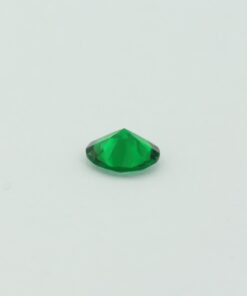 Loose Round Cut Emerald CZ Gemstone Cubic Zirconia May Birthstone Down