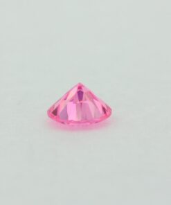 Loose Round Cut Pink CZ Gemstone Cubic Zirconia October Birthstone Down