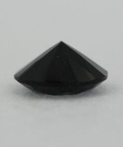 Loose Round Cut Black Onyx CZ Gemstone Faceted Cubic Zirconia Down