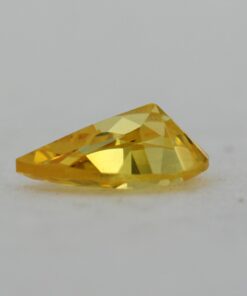 Loose Pear Shape Citrine CZ Gemstone Cubic Zirconia November Birthstone Down