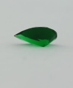 Loose Pear Shape Emerald CZ Gemstone Cubic Zirconia May Birthstone Back