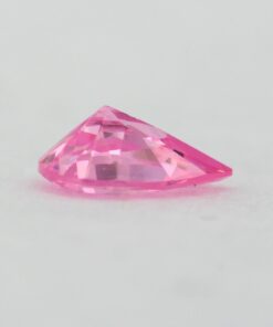 Loose Pear Shape Pink CZ Gemstone Cubic Zirconia October Birthstone Down