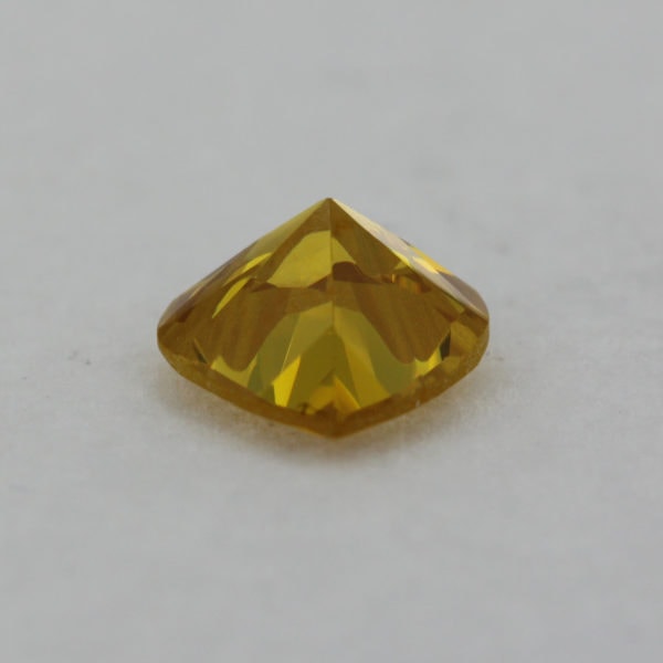 Loose Heart Shape Citrine CZ Gemstone Cubic Zirconia November Birthstone Down