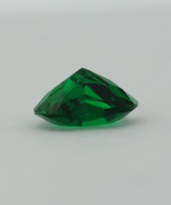 Loose Heart Shape Emerald CZ Gemstone Cubic Zirconia May Birthstone Down