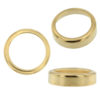 14K Yellow Gold Round Cut Bezel Head Setting Mounting