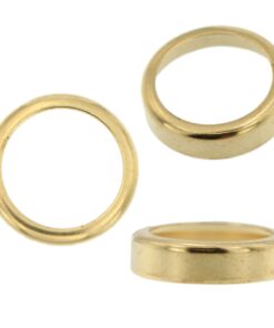 14K Yellow Gold Round Cut Bezel Head Setting Mounting