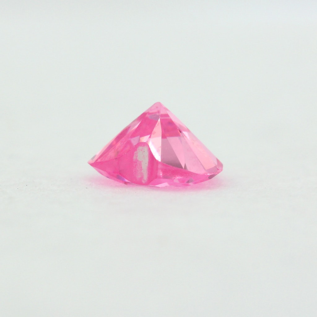 Heart Shape Pink Diamond Look Cubic Zirconia Loose Stone