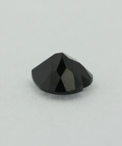 Loose Heart Shape Black Onyx CZ Gemstone Faceted Cubic Zirconia Down