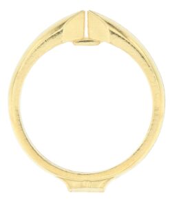 14K Yellow Gold Comfort Fit Cast Ring Shank Solitaire Style Band Empty Blank