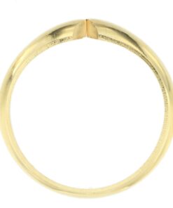 14K Yellow Gold Comfort Fit Cast Ring Shank Solitaire Style Band Empty Blank