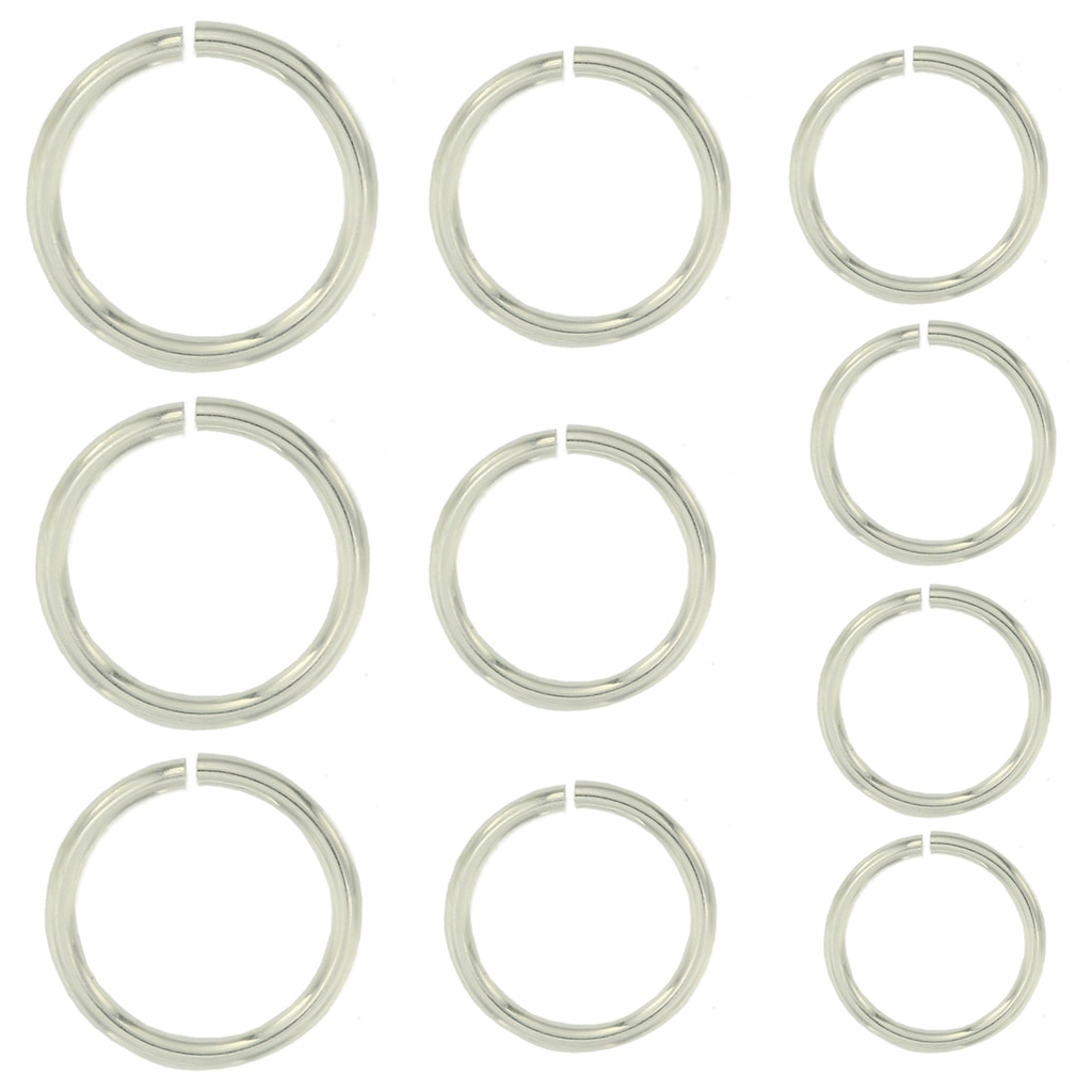 Direct Je zal beter worden Bekwaam Sterling Silver 925 Jump Ring Round Open 21 Gauge Chain End 1 Piece 2.8mm -  8mm - Findings Outlet